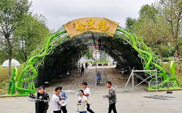 貴州山裏江南藤蔓拱門