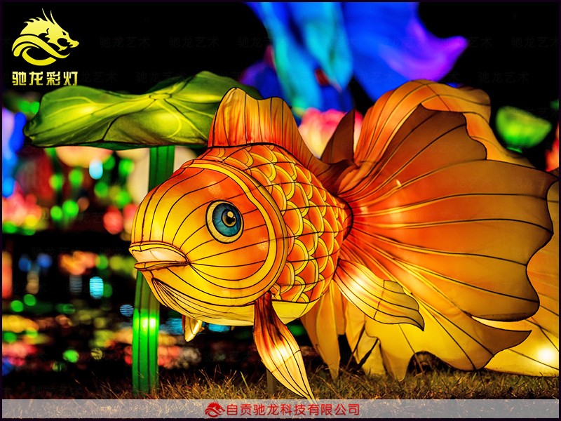 迎春燈飾-金魚花燈製作