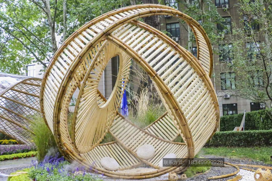 大型竹編工藝品裝置定製